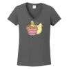 Ladies Heavy Cotton ™ 100% Cotton V Neck T Shirt Thumbnail