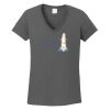 Ladies Heavy Cotton ™ 100% Cotton V Neck T Shirt Thumbnail