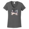 Ladies Heavy Cotton ™ 100% Cotton V Neck T Shirt Thumbnail