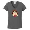 Ladies Heavy Cotton ™ 100% Cotton V Neck T Shirt Thumbnail