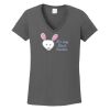 Ladies Heavy Cotton ™ 100% Cotton V Neck T Shirt Thumbnail