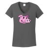 Ladies Heavy Cotton ™ 100% Cotton V Neck T Shirt Thumbnail