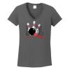 Ladies Heavy Cotton ™ 100% Cotton V Neck T Shirt Thumbnail