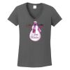 Ladies Heavy Cotton ™ 100% Cotton V Neck T Shirt Thumbnail