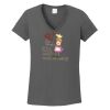 Ladies Heavy Cotton ™ 100% Cotton V Neck T Shirt Thumbnail