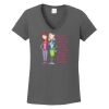 Ladies Heavy Cotton ™ 100% Cotton V Neck T Shirt Thumbnail