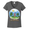 Ladies Heavy Cotton ™ 100% Cotton V Neck T Shirt Thumbnail