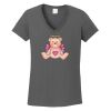 Ladies Heavy Cotton ™ 100% Cotton V Neck T Shirt Thumbnail