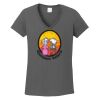 Ladies Heavy Cotton ™ 100% Cotton V Neck T Shirt Thumbnail