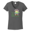 Ladies Heavy Cotton ™ 100% Cotton V Neck T Shirt Thumbnail