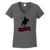 Ladies Heavy Cotton ™ 100% Cotton V Neck T Shirt Thumbnail