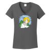 Ladies Heavy Cotton ™ 100% Cotton V Neck T Shirt Thumbnail