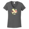 Ladies Heavy Cotton ™ 100% Cotton V Neck T Shirt Thumbnail