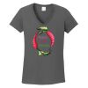 Ladies Heavy Cotton ™ 100% Cotton V Neck T Shirt Thumbnail