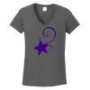 Ladies Heavy Cotton ™ 100% Cotton V Neck T Shirt Thumbnail