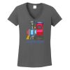Ladies Heavy Cotton ™ 100% Cotton V Neck T Shirt Thumbnail