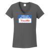 Ladies Heavy Cotton ™ 100% Cotton V Neck T Shirt Thumbnail