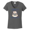Ladies Heavy Cotton ™ 100% Cotton V Neck T Shirt Thumbnail