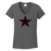 Ladies Heavy Cotton ™ 100% Cotton V Neck T Shirt Thumbnail