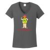 Ladies Heavy Cotton ™ 100% Cotton V Neck T Shirt Thumbnail
