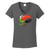 Ladies Heavy Cotton ™ 100% Cotton V Neck T Shirt Thumbnail