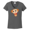 Ladies Heavy Cotton ™ 100% Cotton V Neck T Shirt Thumbnail