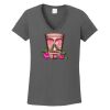 Ladies Heavy Cotton ™ 100% Cotton V Neck T Shirt Thumbnail