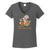 Ladies Heavy Cotton ™ 100% Cotton V Neck T Shirt Thumbnail