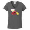 Ladies Heavy Cotton ™ 100% Cotton V Neck T Shirt Thumbnail