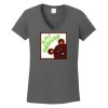 Ladies Heavy Cotton ™ 100% Cotton V Neck T Shirt Thumbnail