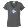 Ladies Heavy Cotton ™ 100% Cotton V Neck T Shirt Thumbnail
