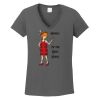Ladies Heavy Cotton ™ 100% Cotton V Neck T Shirt Thumbnail