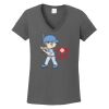 Ladies Heavy Cotton ™ 100% Cotton V Neck T Shirt Thumbnail