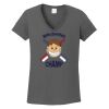 Ladies Heavy Cotton ™ 100% Cotton V Neck T Shirt Thumbnail