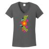 Ladies Heavy Cotton ™ 100% Cotton V Neck T Shirt Thumbnail