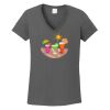 Ladies Heavy Cotton ™ 100% Cotton V Neck T Shirt Thumbnail