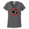 Ladies Heavy Cotton ™ 100% Cotton V Neck T Shirt Thumbnail