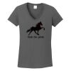 Ladies Heavy Cotton ™ 100% Cotton V Neck T Shirt Thumbnail