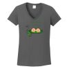 Ladies Heavy Cotton ™ 100% Cotton V Neck T Shirt Thumbnail