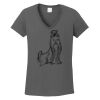 Ladies Heavy Cotton ™ 100% Cotton V Neck T Shirt Thumbnail