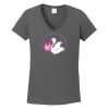 Ladies Heavy Cotton ™ 100% Cotton V Neck T Shirt Thumbnail