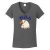 Ladies Heavy Cotton ™ 100% Cotton V Neck T Shirt Thumbnail