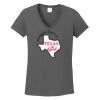 Ladies Heavy Cotton ™ 100% Cotton V Neck T Shirt Thumbnail
