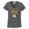 Ladies Heavy Cotton ™ 100% Cotton V Neck T Shirt Thumbnail