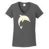 Ladies Heavy Cotton ™ 100% Cotton V Neck T Shirt Thumbnail