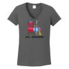 Ladies Heavy Cotton ™ 100% Cotton V Neck T Shirt Thumbnail