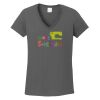 Ladies Heavy Cotton ™ 100% Cotton V Neck T Shirt Thumbnail