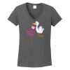 Ladies Heavy Cotton ™ 100% Cotton V Neck T Shirt Thumbnail