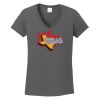 Ladies Heavy Cotton ™ 100% Cotton V Neck T Shirt Thumbnail