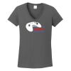 Ladies Heavy Cotton ™ 100% Cotton V Neck T Shirt Thumbnail